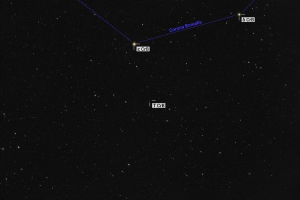 Annotated star field around T-CrB